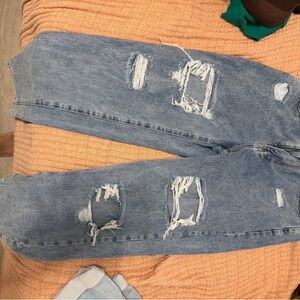 PrettyLittleThing Light Blue Denim Jeans